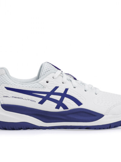 Tênis Asics Gel Resolution X GS Junior Branco e Marinho - ATPSHOP