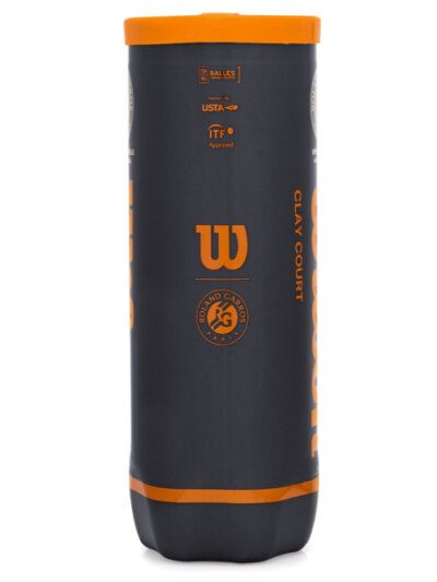Bola de Tênis Wilson Roland Garros Oficial Clay Pack com 03 Tubos - ATPSHOP