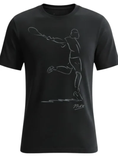 Camiseta Nike Court Dri Fit Tee French Open Preta Masculina - ATPSHOP