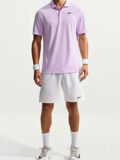 Camiseta Polo Nike Masculina Court Dry Fit Lilás - ATPSHOP