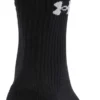 MeiaTripack Cano Longo Under Armour Performance Cotton Pto - ATPSHOP