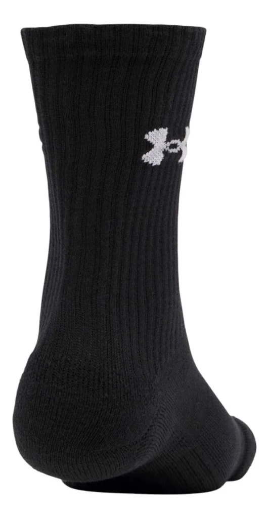MeiaTripack Cano Longo Under Armour Performance Cotton Pto - ATPSHOP