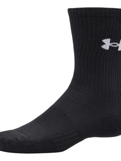 MeiaTripack Cano Longo Under Armour Performance Cotton Pto - ATPSHOP