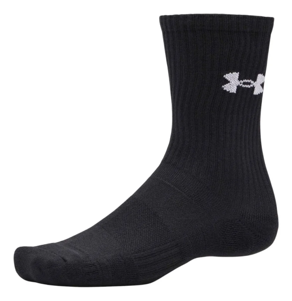 MeiaTripack Cano Longo Under Armour Performance Cotton Pto - ATPSHOP