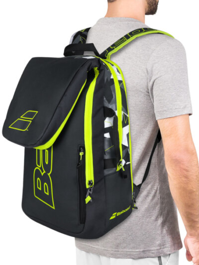 Mochila Babolat Pure Aero Preto e Amarelo - ATPSHOP