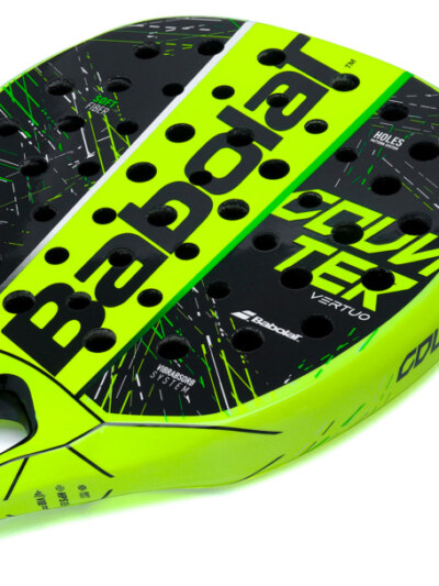 Raquete de Padel Babolat Counter Vertuo Preta e Limão - ATPSHOP