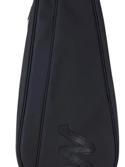 Raqueteira Wave Simples para 2 Raquetes de Couro Sintético Preta - ATPSHOP