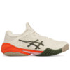Tênis Asics Court FF 3 All Court - Bege Claro e Laranja - ATPSHOP