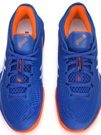 Tênis Asics Court FF 3 Novak All Court - Azul e Laranja - ATPSHOP