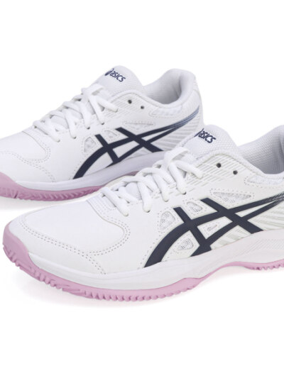 Tênis Asics Court Slide 4 - Clay - Branco e Marinho - ATPSHOP