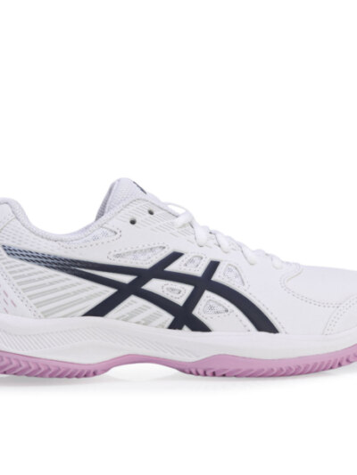Tênis Asics Court Slide 4 - Clay - Branco e Marinho - ATPSHOP