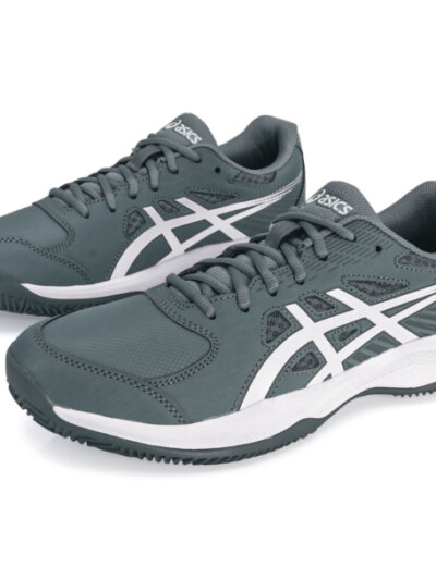 Tênis Asics Court Slide 4 - Clay - Saibro - Cinza e Branco - ATPSHOP