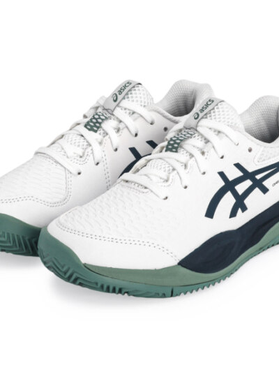 Tênis Asics Gel Resolution X GS Junior Clay Saibro - Branco e Marinho - ATPSHOP