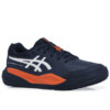 Tênis Asics Gel Resolution X GS Junior Marinho Branco e Laranja - ATPSHOP