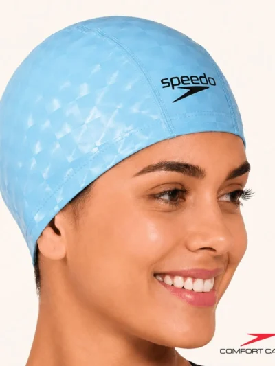 Touca de natação em tecido ultra confortavel - comfort 3D cap - AZUL - ATPSHOP