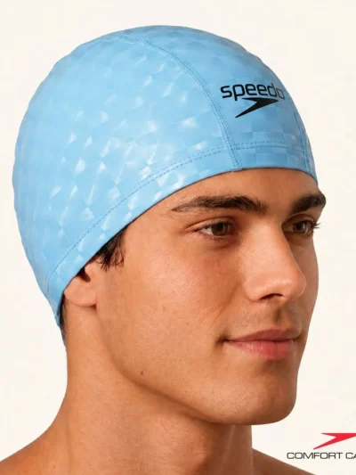 Touca de natação em tecido ultra confortavel - comfort 3D cap - AZUL - ATPSHOP