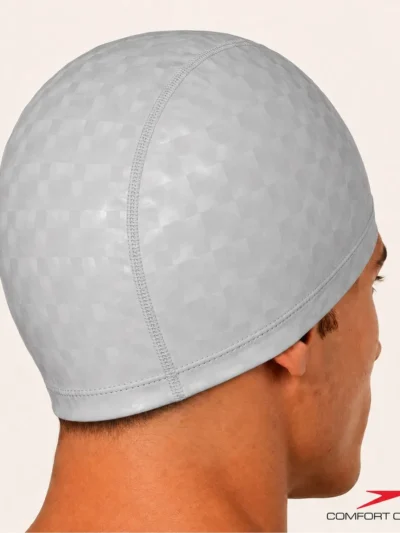 Touca de natação em tecido ultra confortavel - comfort 3D cap - CINZA PRATA - ATPSHOP