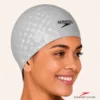 Touca de natação em tecido ultra confortavel - comfort 3D cap - CINZA PRATA - ATPSHOP