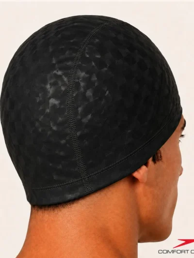 Touca de natação em tecido ultra confortavel - comfort 3D cap - PRETO - ATPSHOP