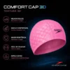 Touca de natação em tecido ultra confortavel - comfort 3D cap - ROSA - ATPSHOP
