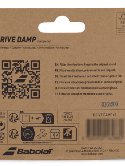 Antivibrador Babolat Pure Drive Dump Com 2 Unidades Azul - ATPSHOP