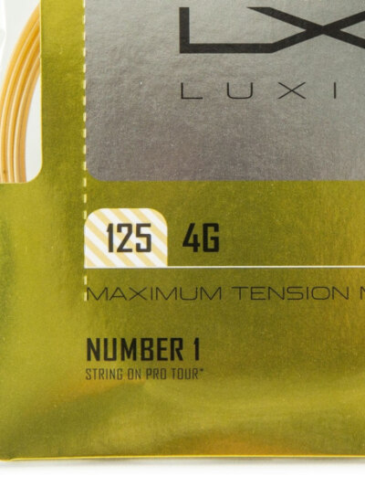 Corda Luxilon 4G 16L 1.25mm Amarela - Set Individual - ATPSHOP