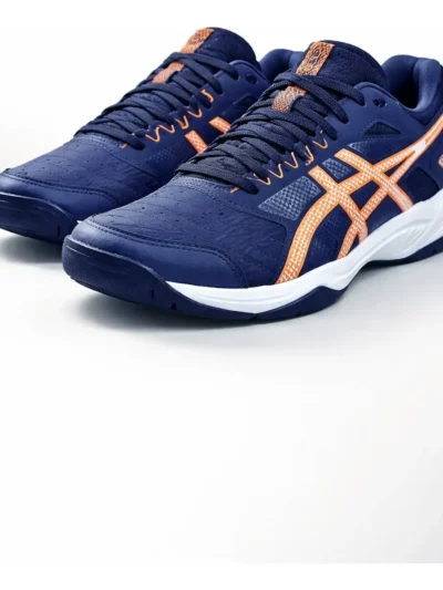 Tênis Asics Gel Backhand Marinho E Laranja - ATPSHOP