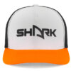 Boné Shark Cappe Branco Laranja e Preto - ATPSHOP