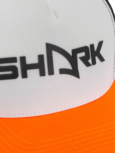 Boné Shark Cappe Branco Laranja e Preto - ATPSHOP
