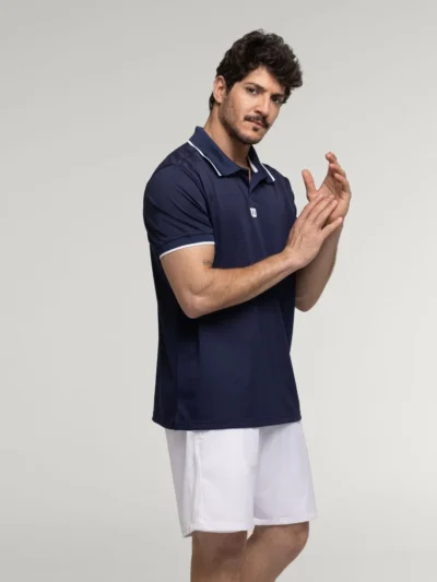 Camisa Wilson Polo Tour Piquet Marinho - ATPSHOP