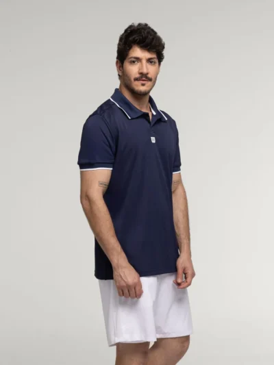 Camisa Wilson Polo Tour Piquet Marinho - ATPSHOP