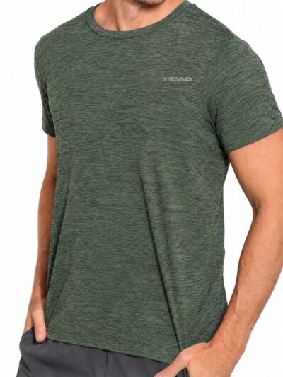 Camiseta Head Energy Básica Masculina Verde Militar - ATPSHOP