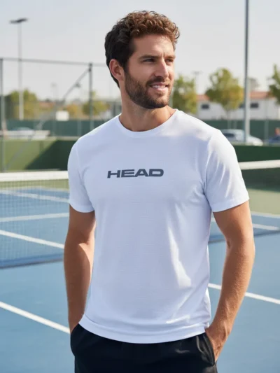 Camiseta Head Tênis Ludo Branco Logo - ATPSHOP