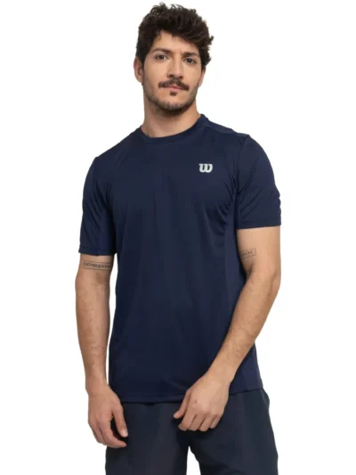 Camiseta Wilson Core SS II Masculino Azul Marinho - ATPSHOP