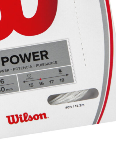 Corda Wilson Synthetic Gut Power 16L 1.30mm Branca Set Individual - ATPSHOP