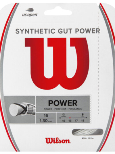Corda Wilson Synthetic Gut Power 16L 1.30mm Branca Set Individual - ATPSHOP