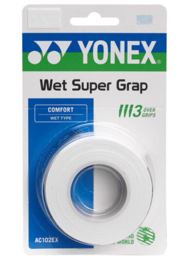 Overgrip Yonex Super Grap Branco com 3 Unidades - ATPSHOP
