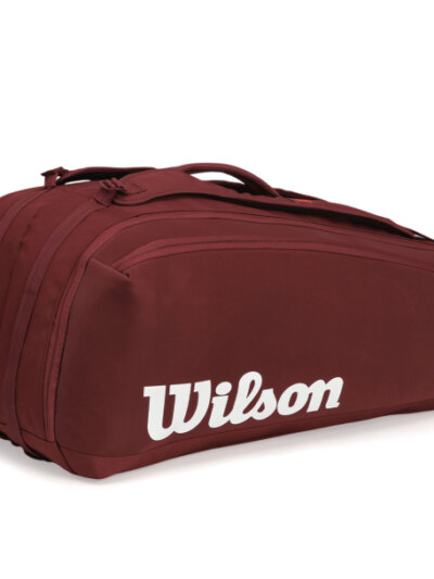 Raqueteira Wilson Defyer Redline 9pk V1 Bordô - ATPSHOP