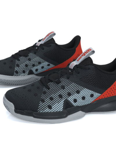 Tênis Wilson Hurakn Team Padel Preto Vermelho e Cinza - ATPSHOP